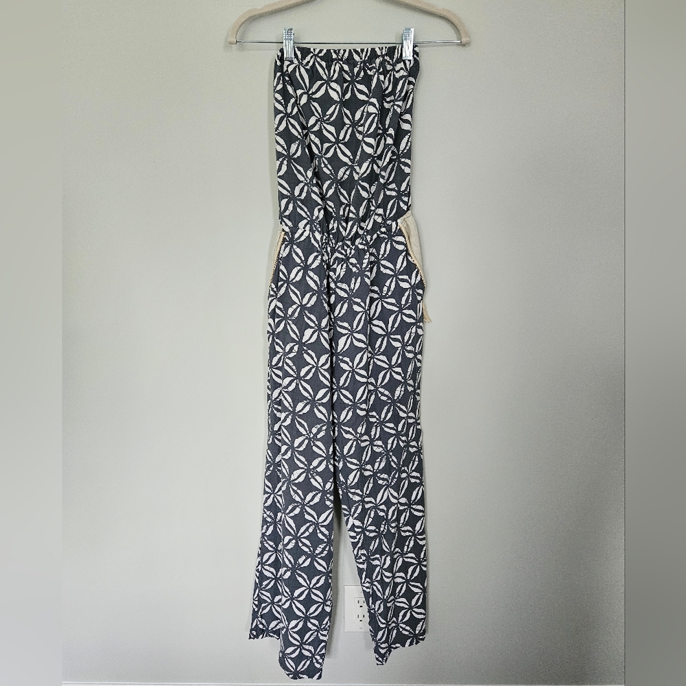 Strapless Printed Jumpsuit
